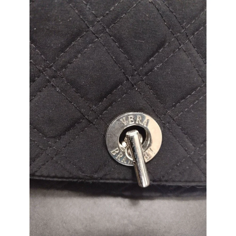 Vera Bradley black quilted handbag